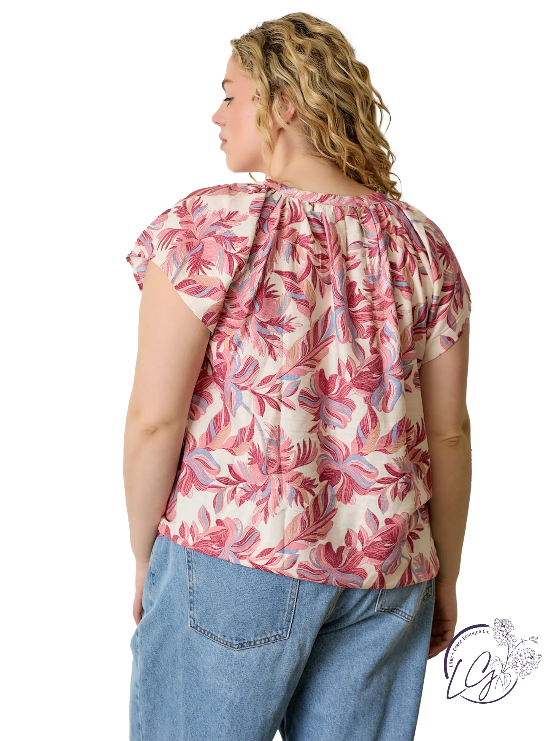 Curvy Driftwild Printed Top