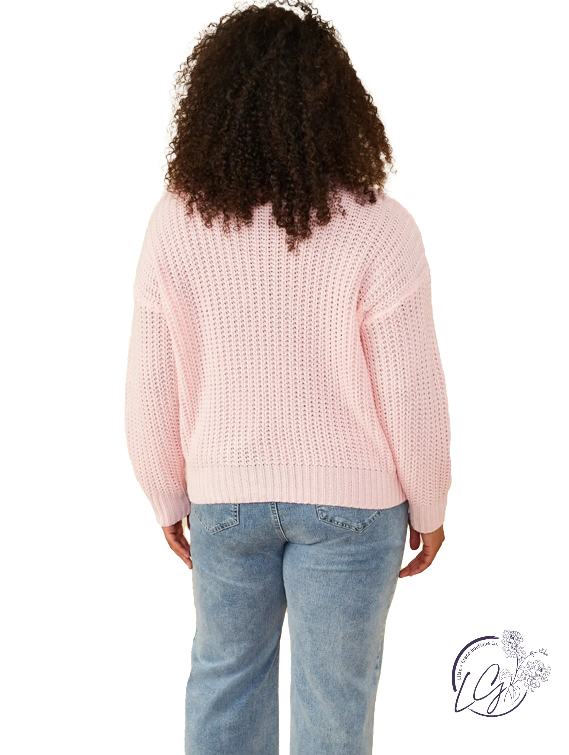Curvy Loves An Open Door Sweater