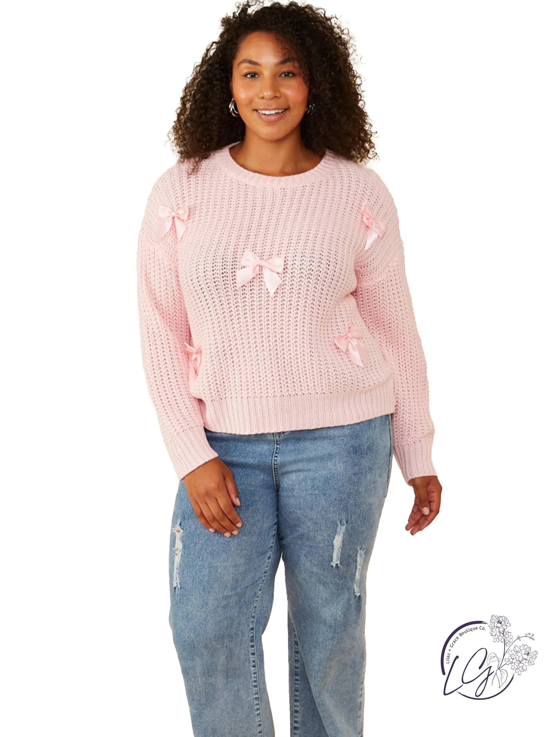 Curvy Loves An Open Door Sweater