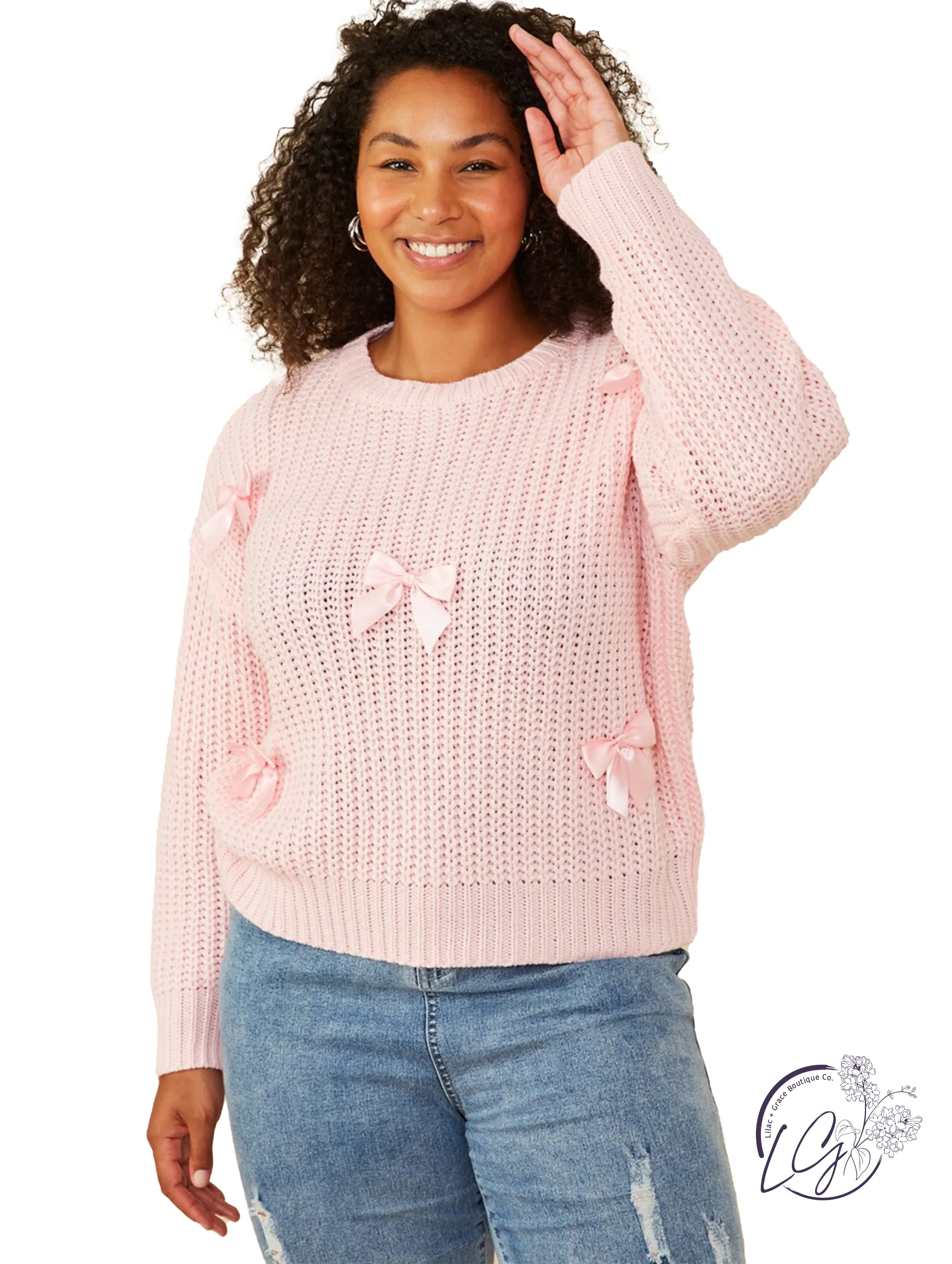 Curvy Loves An Open Door Sweater
