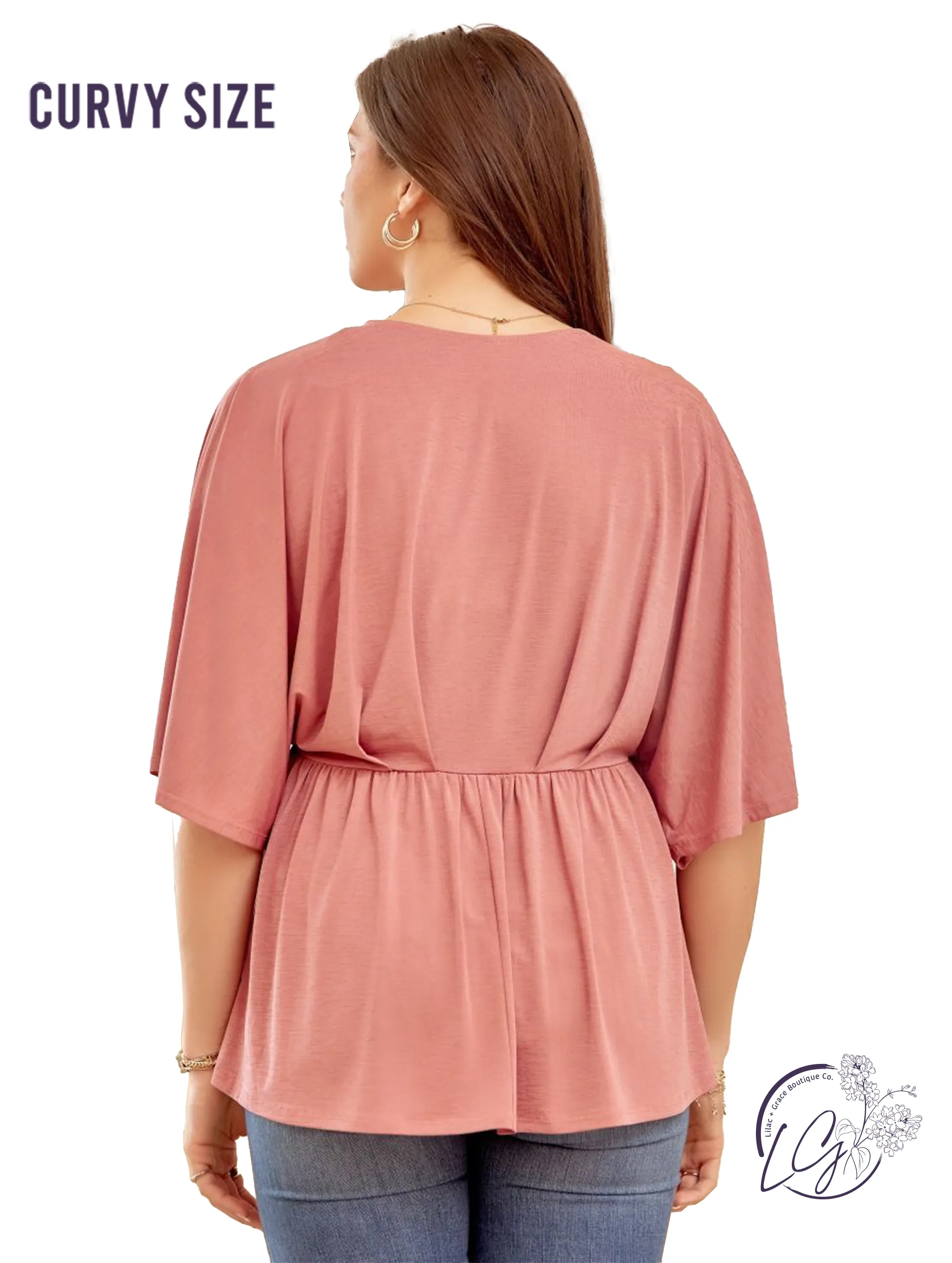 Curvy Mauve Dreamer Top