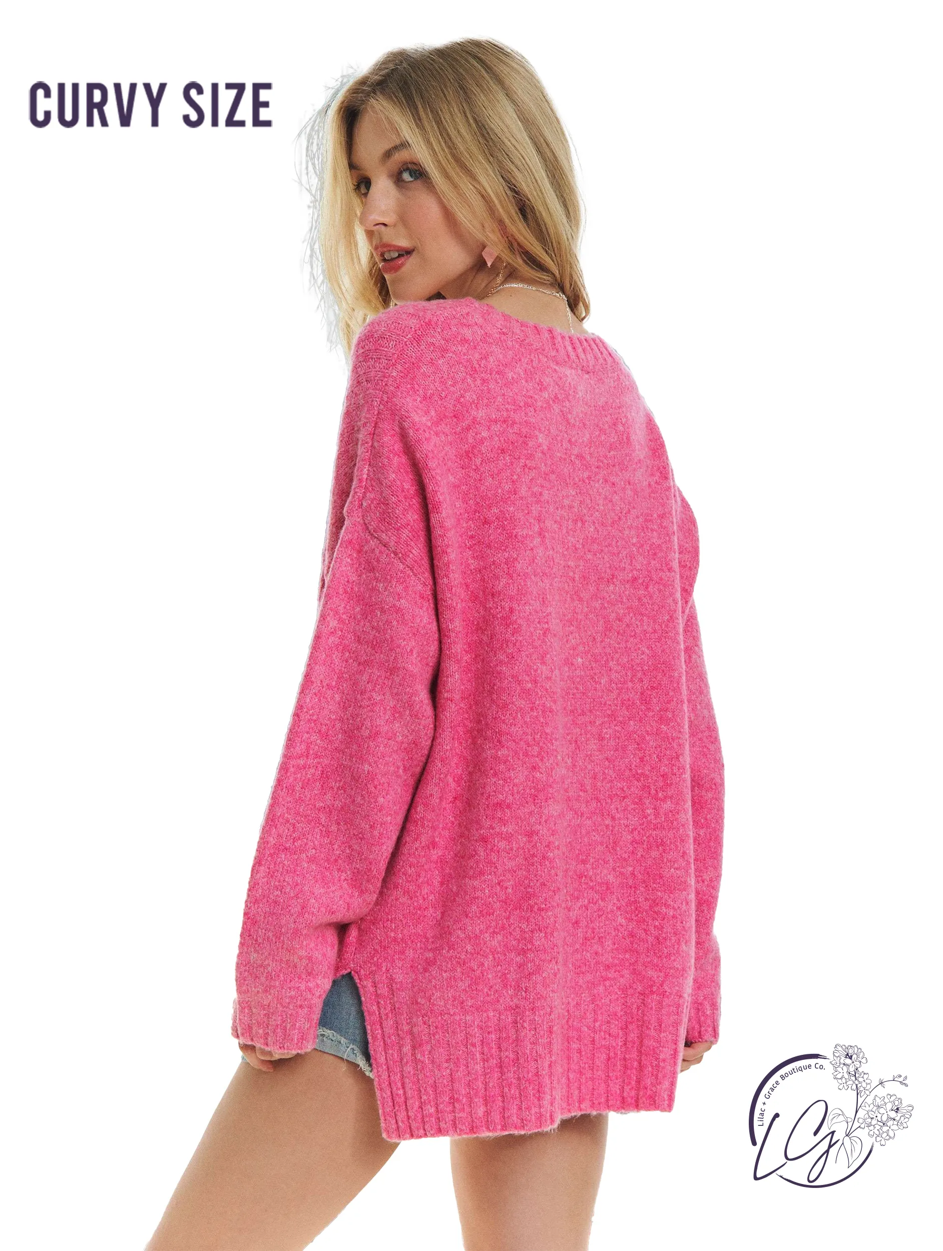 Curvy Melts In Delight Sweater