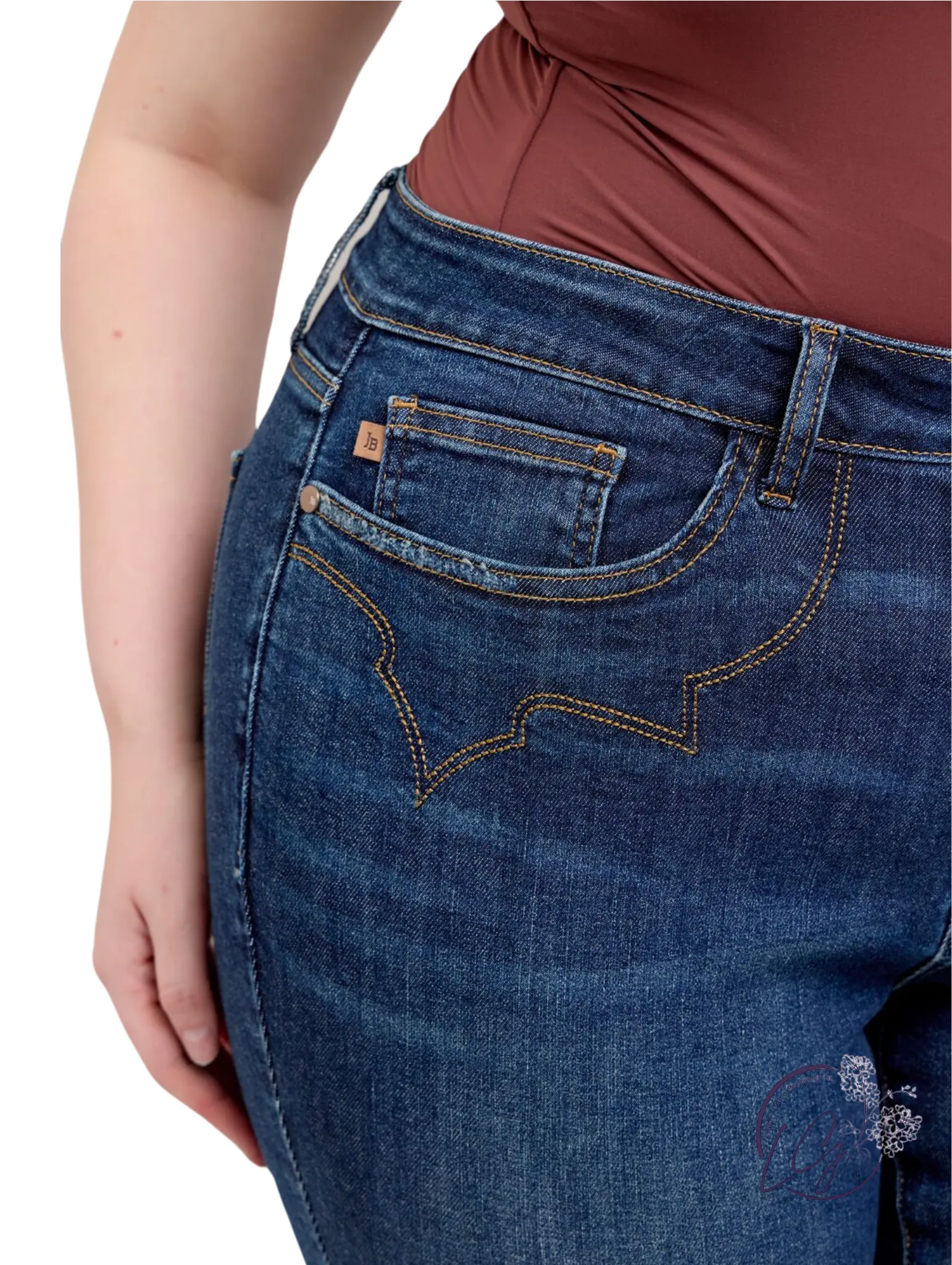 Curvy Michaela High Waist Skinny Distressed by Judy Blue