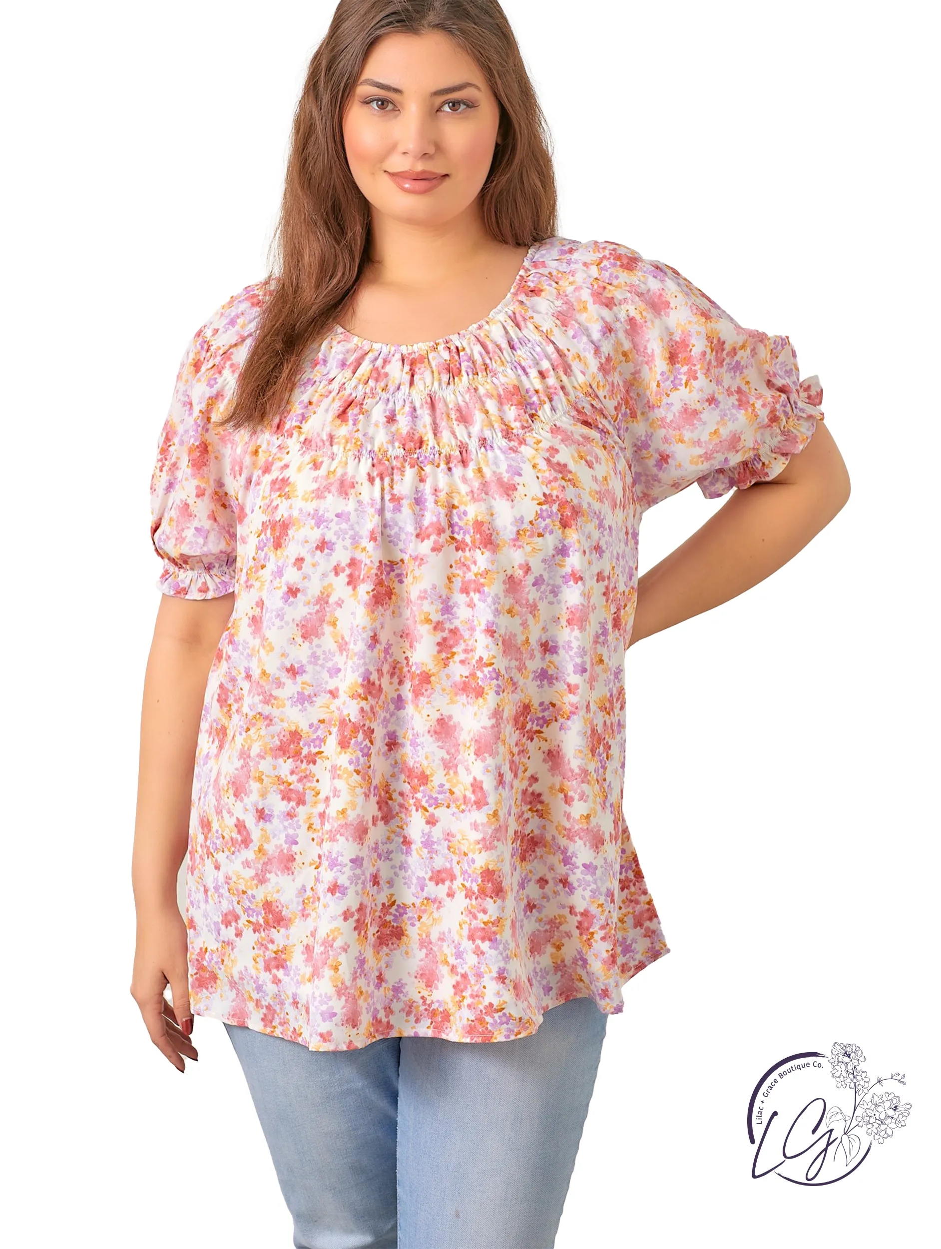 Curvy Nature Paints The Hills Blouse