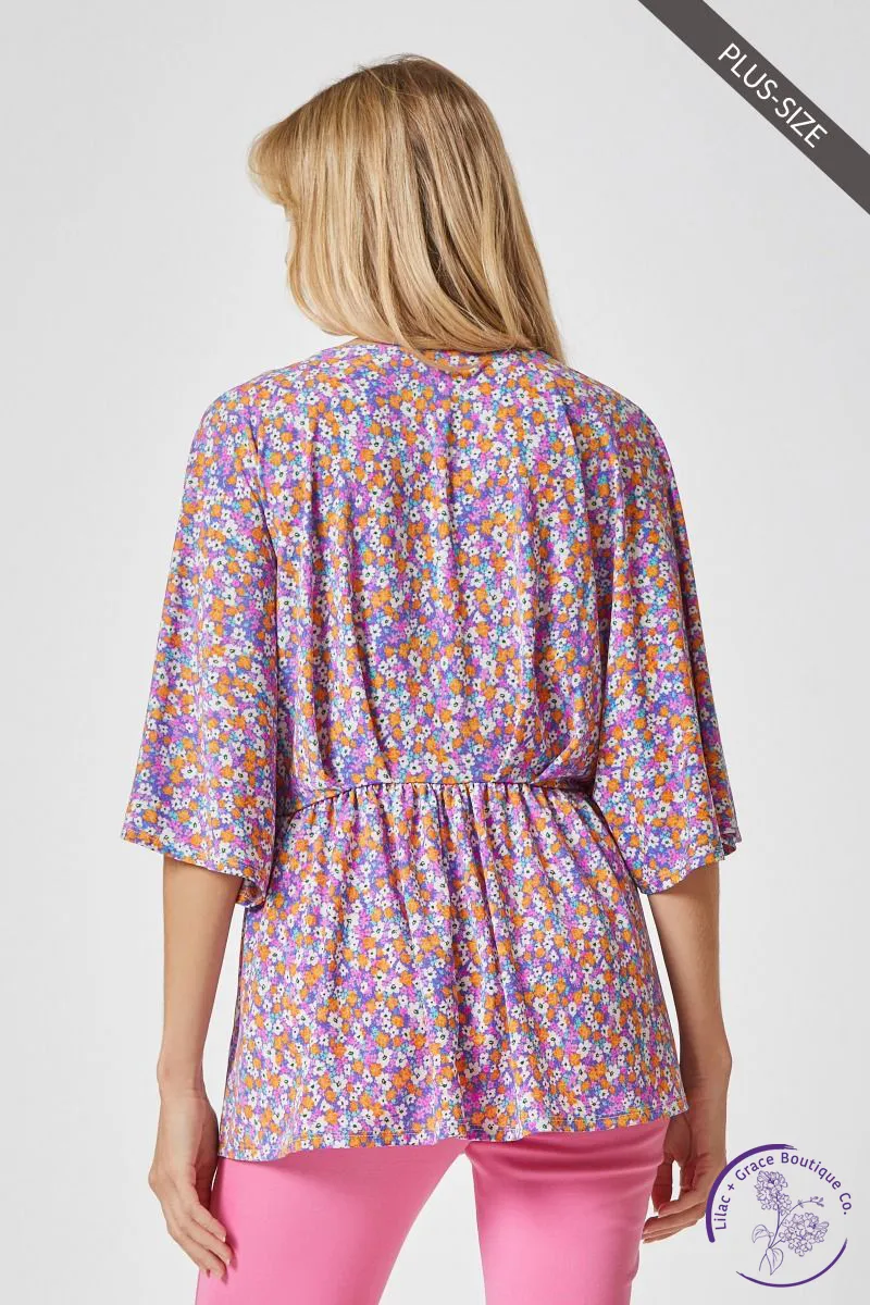 Curvy Pretty In Purple Dreamer Top