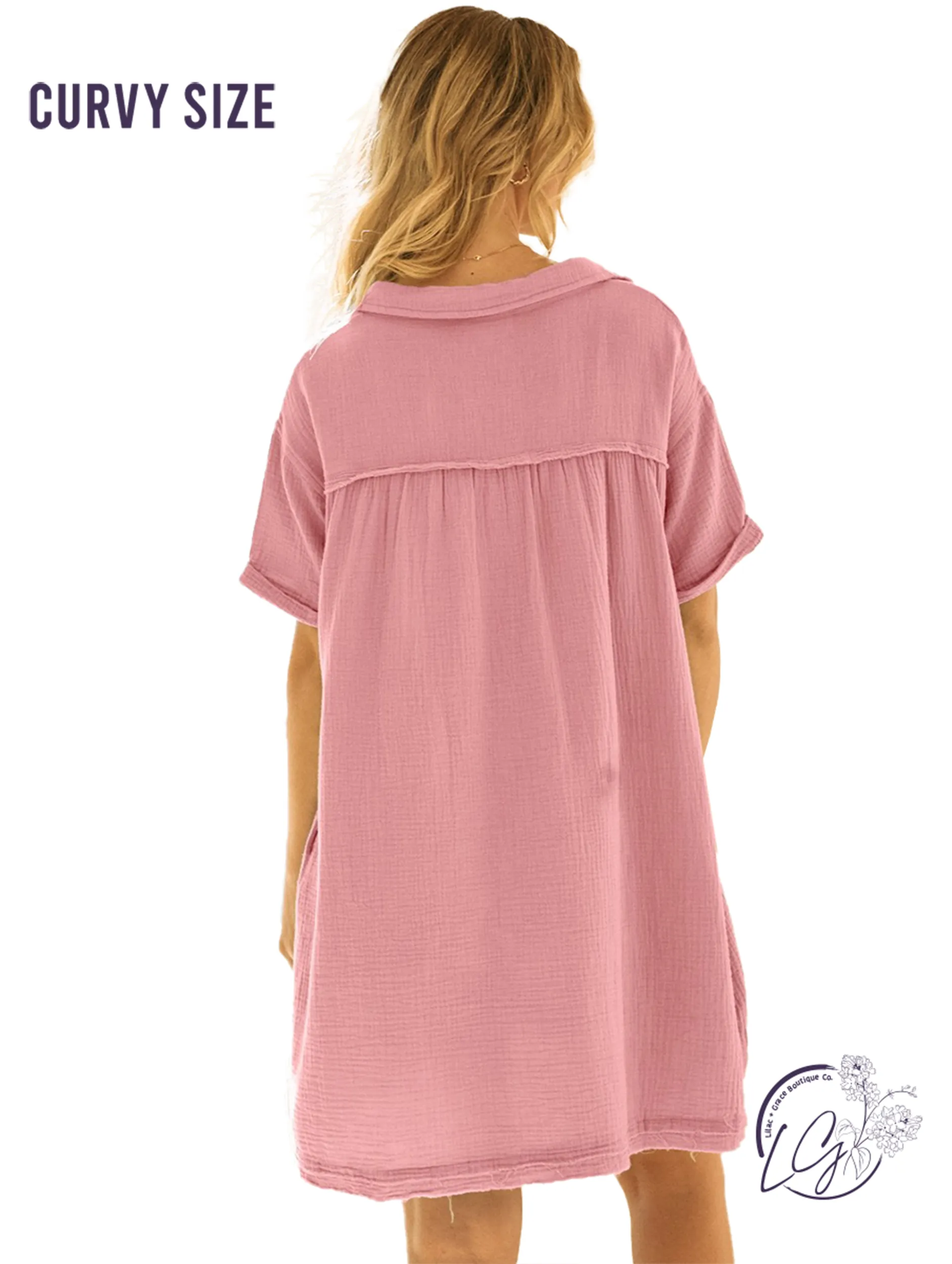 Curvy Sail Away Mini Dress