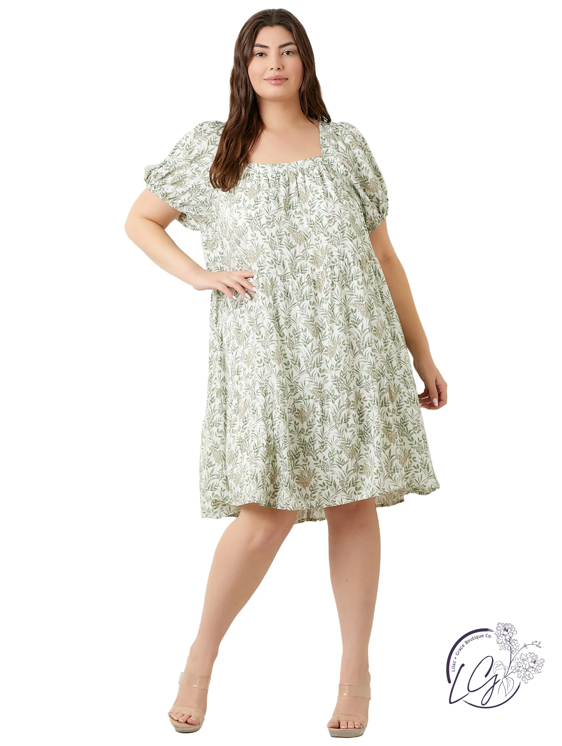 Curvy Stillness in Hue Dress