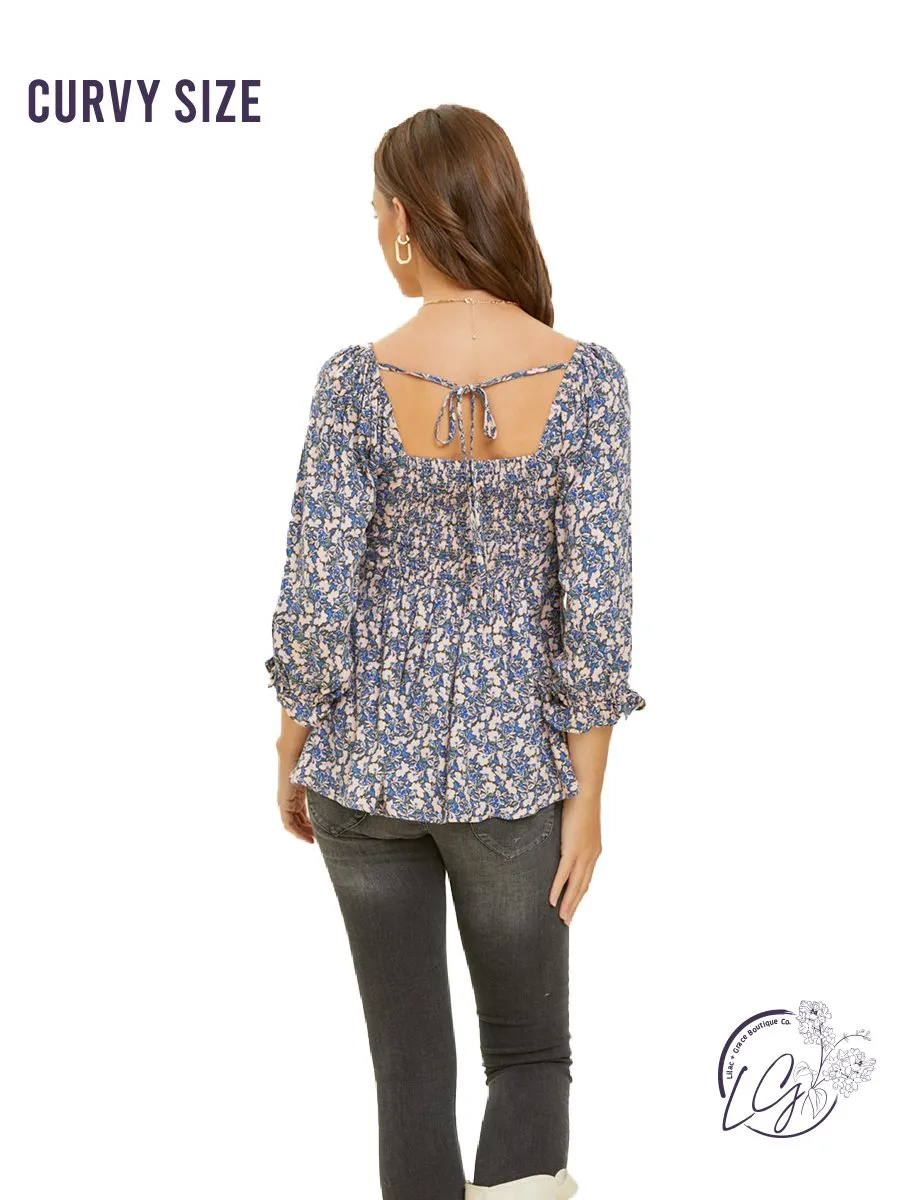 Curvy Sun-kissed Petals Blouse