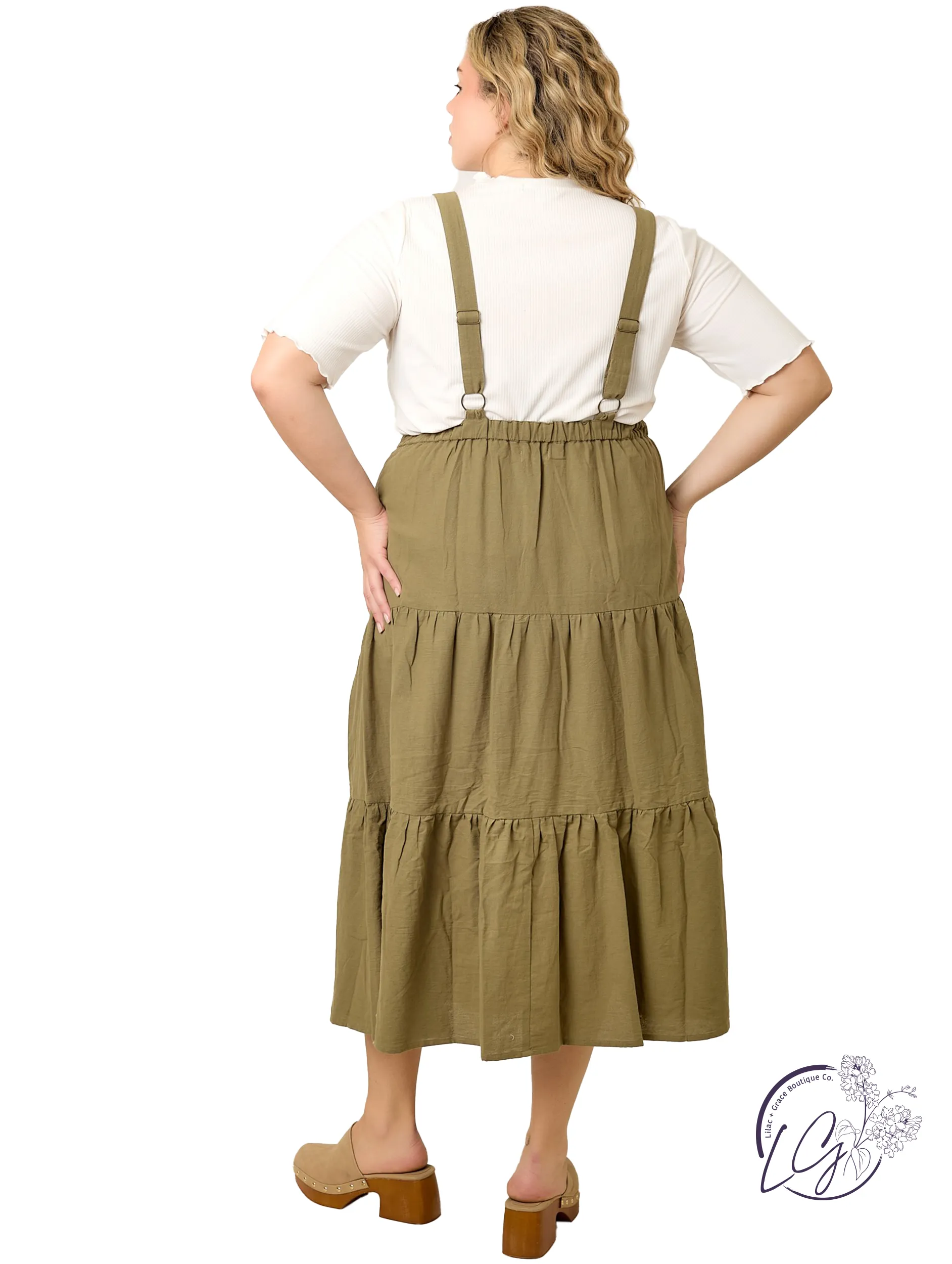 Curvy Sunday Layers Overall Dress