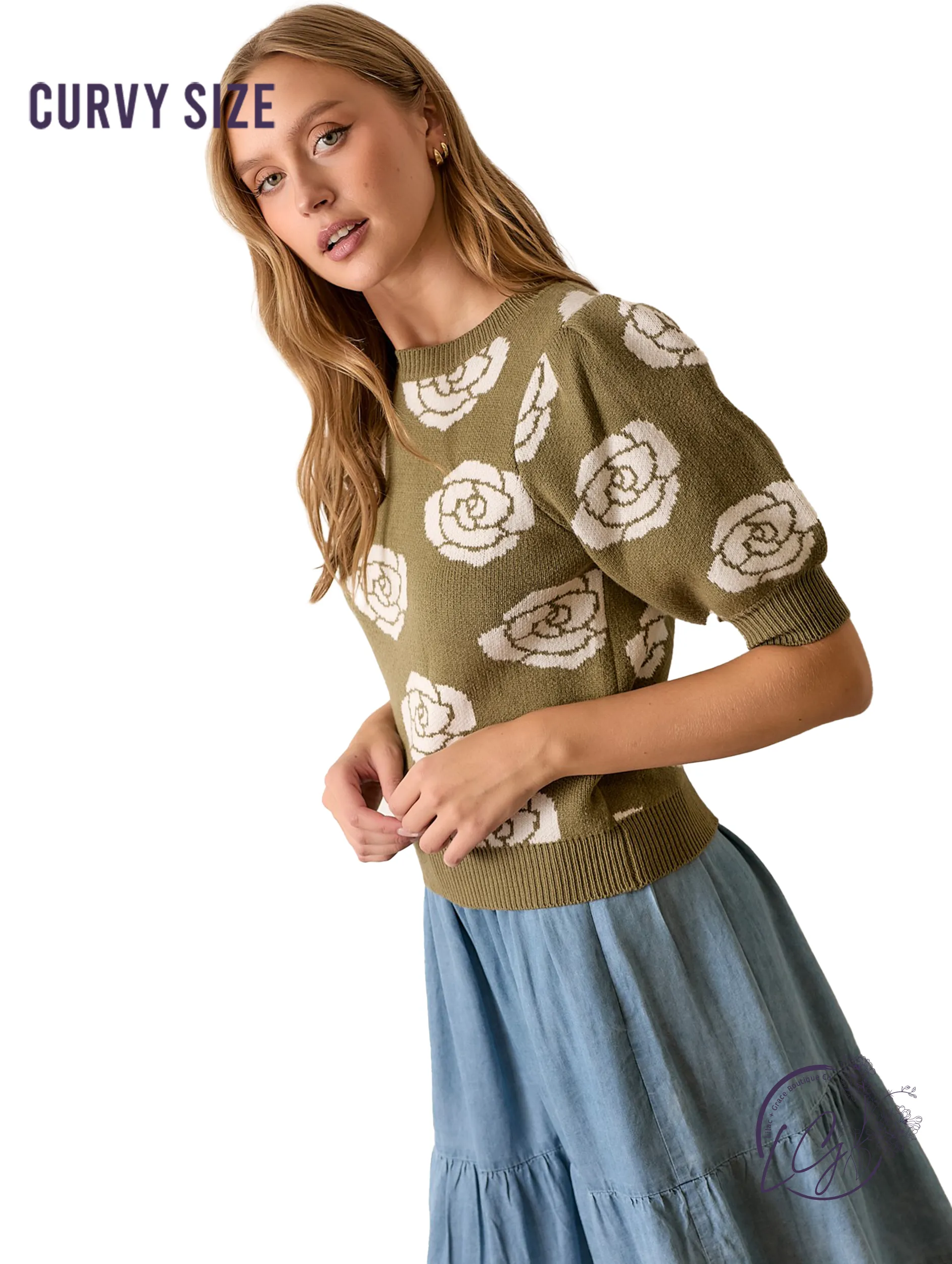 Curvy Wildwoven Top