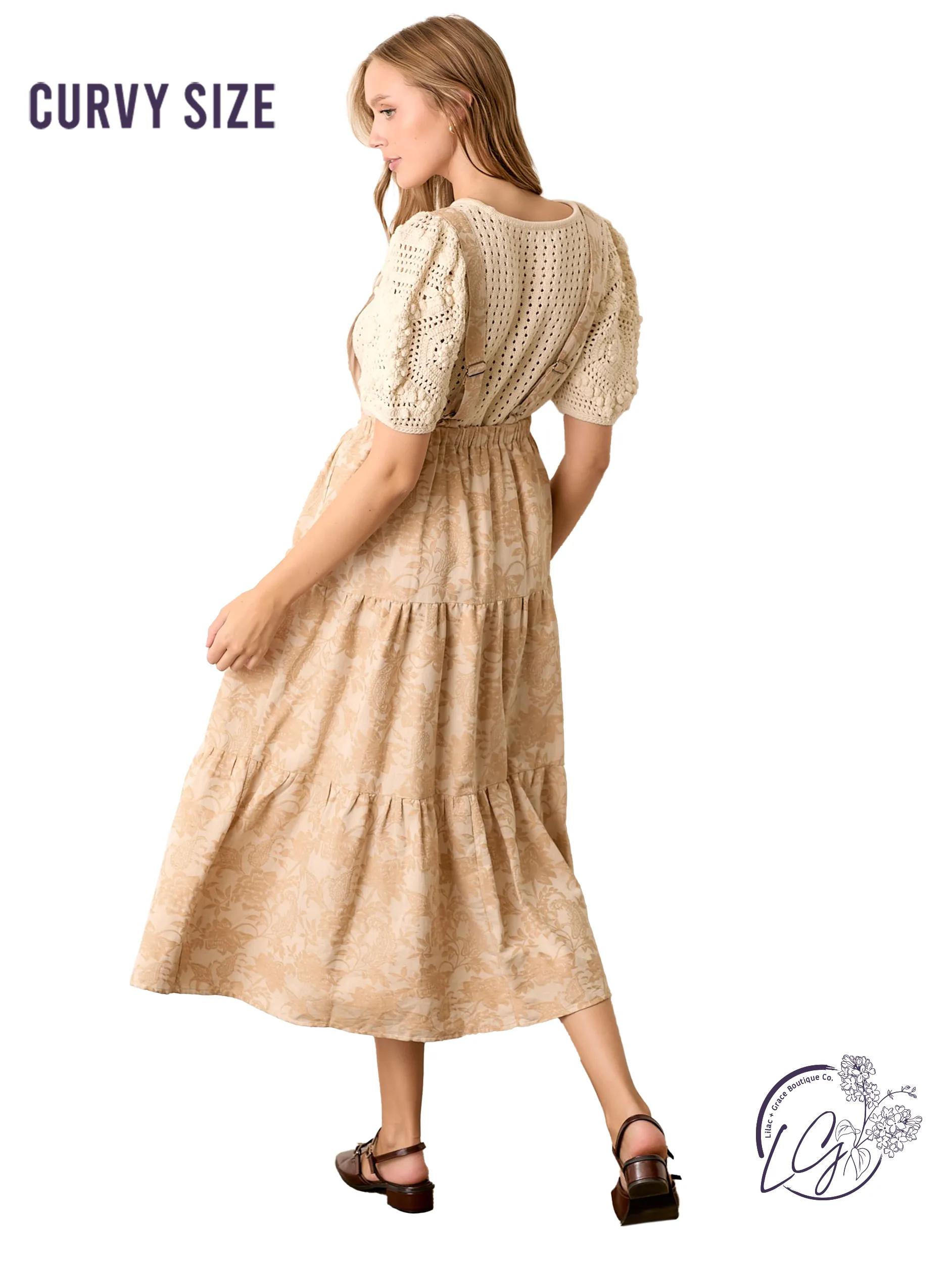 Curvy Woven Hues Dance Skirtall