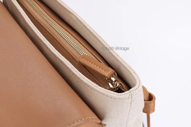 Cute Canvas Leather Womens Backpack Travel Backpack School Backpack for Women
