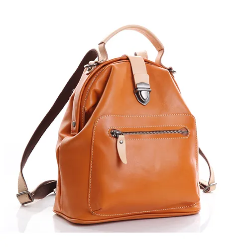 Cute Handmade Womens Leather Backpack Satchel Bag School Backpacks for Women