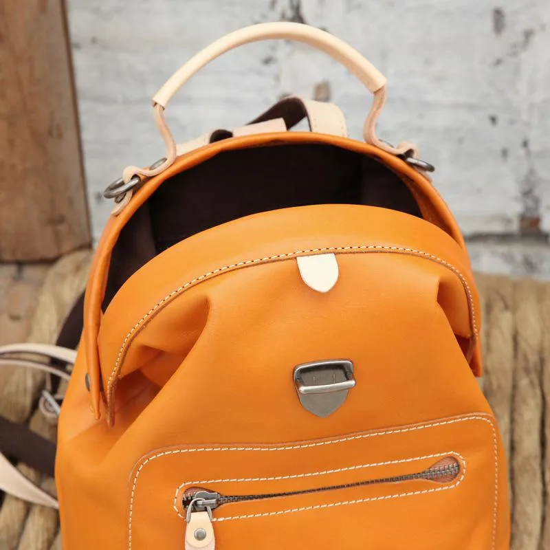 Cute Handmade Womens Leather Backpack Satchel Bag School Backpacks for Women