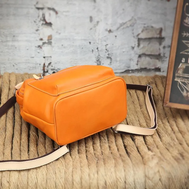 Cute Handmade Womens Leather Backpack Satchel Bag School Backpacks for Women
