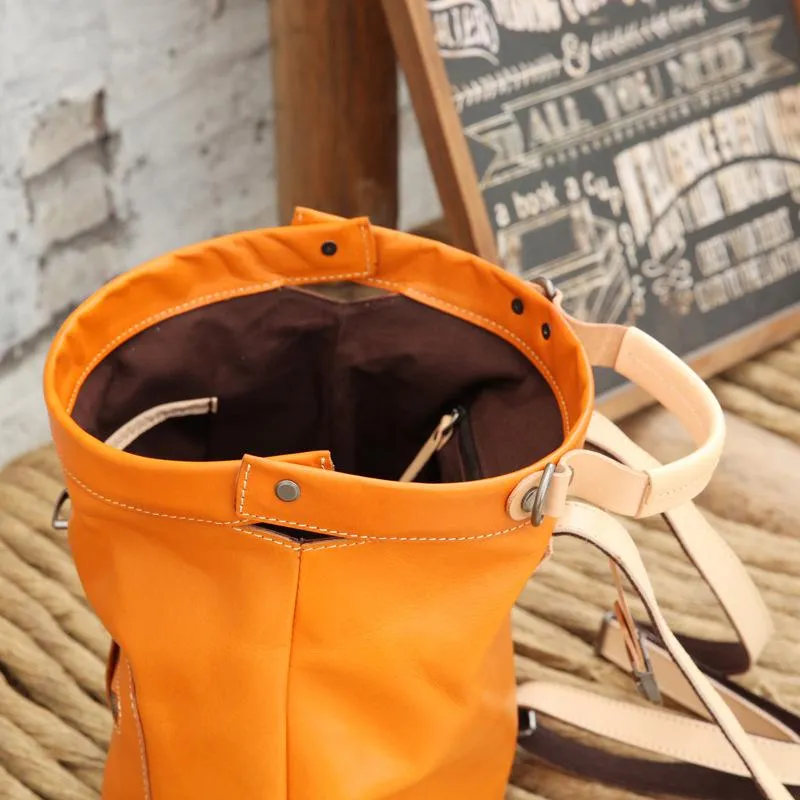 Cute Handmade Womens Leather Backpack Satchel Bag School Backpacks for Women