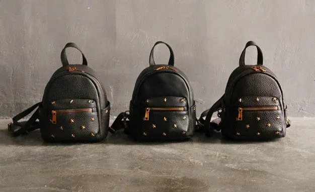 Cute LEATHER Mini WOMEN Backpack Purse Small Backpack FOR WOMEN