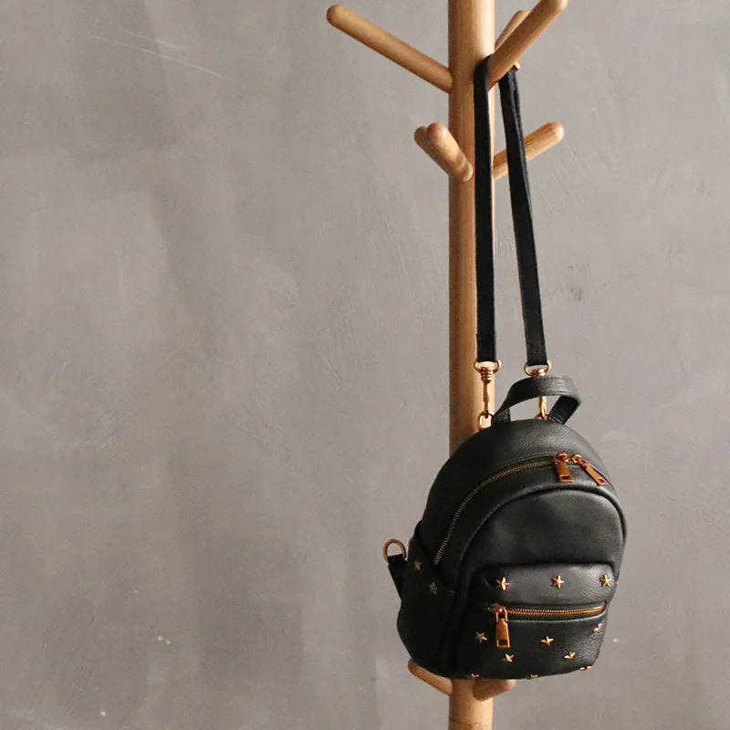 Cute LEATHER Mini WOMEN Backpack Purse Small Backpack FOR WOMEN