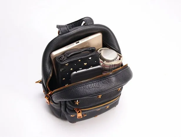 Cute LEATHER Mini WOMEN Backpack Purse Small Backpack FOR WOMEN