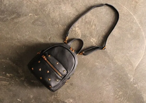 Cute LEATHER Mini WOMEN Backpack Purse Small Backpack FOR WOMEN