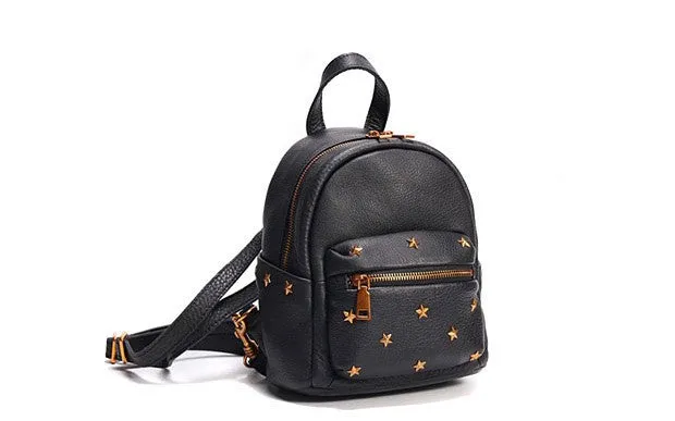 Cute LEATHER Mini WOMEN Backpack Purse Small Backpack FOR WOMEN