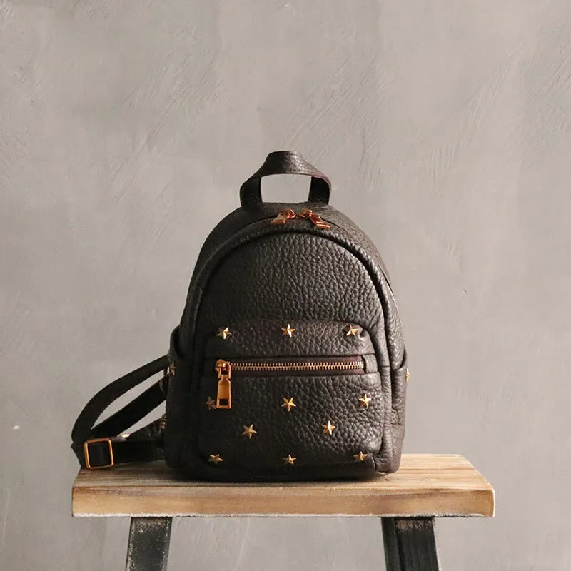 Cute LEATHER Mini WOMEN Backpack Purse Small Backpack FOR WOMEN