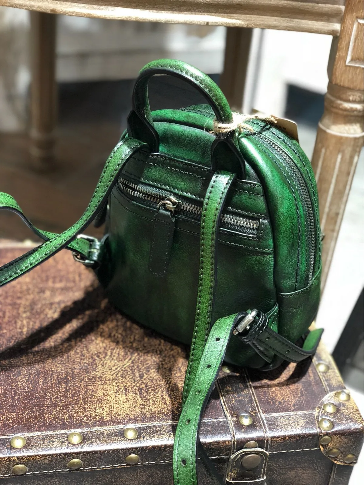 Cute Leather Womens Backpacks Small Braided Leather Backpack Trendy Backpacks for Ladies