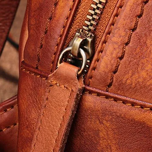 Cute Leather Womens Backpacks Small Braided Leather Backpack Trendy Backpacks for Ladies