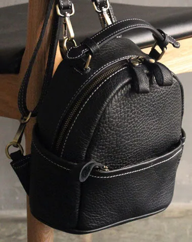 Cute LEATHER WOMENs Small Backpack Stylish SHOULDER BAG Purses FOR WOMEN