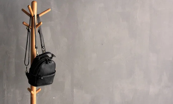 Cute LEATHER WOMENs Small Backpack Stylish SHOULDER BAG Purses FOR WOMEN