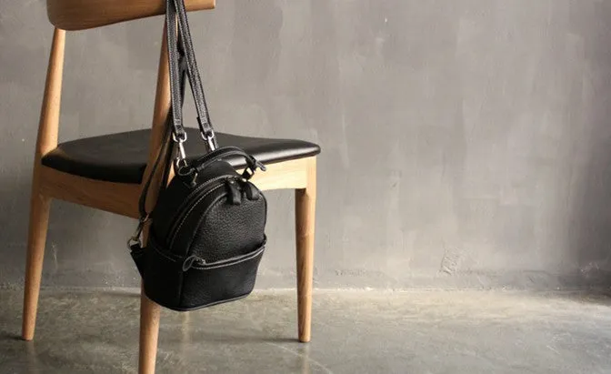 Cute LEATHER WOMENs Small Backpack Stylish SHOULDER BAG Purses FOR WOMEN
