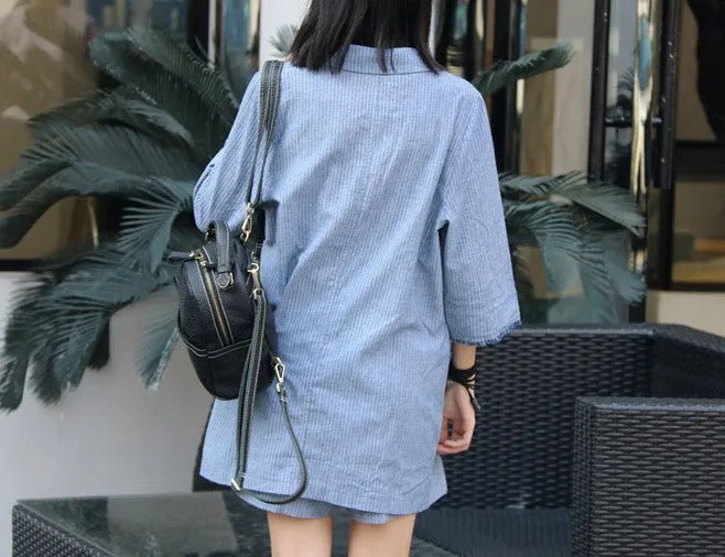 Cute LEATHER WOMENs Small Backpack Stylish SHOULDER BAG Purses FOR WOMEN