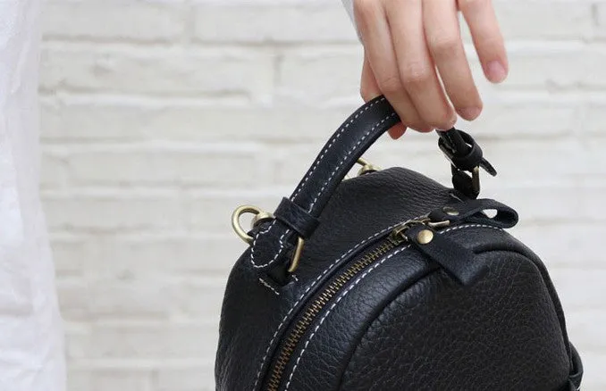 Cute LEATHER WOMENs Small Backpack Stylish SHOULDER BAG Purses FOR WOMEN