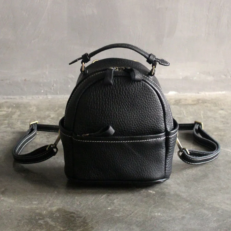 Cute LEATHER WOMENs Small Backpack Stylish SHOULDER BAG Purses FOR WOMEN