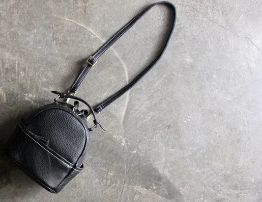 Cute LEATHER WOMENs Small Backpack Stylish SHOULDER BAG Purses FOR WOMEN