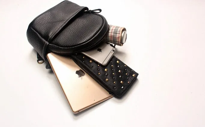 Cute LEATHER WOMENs Small Backpack Stylish SHOULDER BAG Purses FOR WOMEN