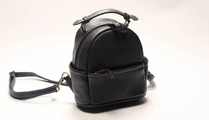 Cute LEATHER WOMENs Small Backpack Stylish SHOULDER BAG Purses FOR WOMEN