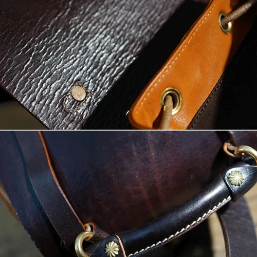 Cute Trendy Mens Leather Backpacks Best Leather School Backpack Hiking Backpack for Men