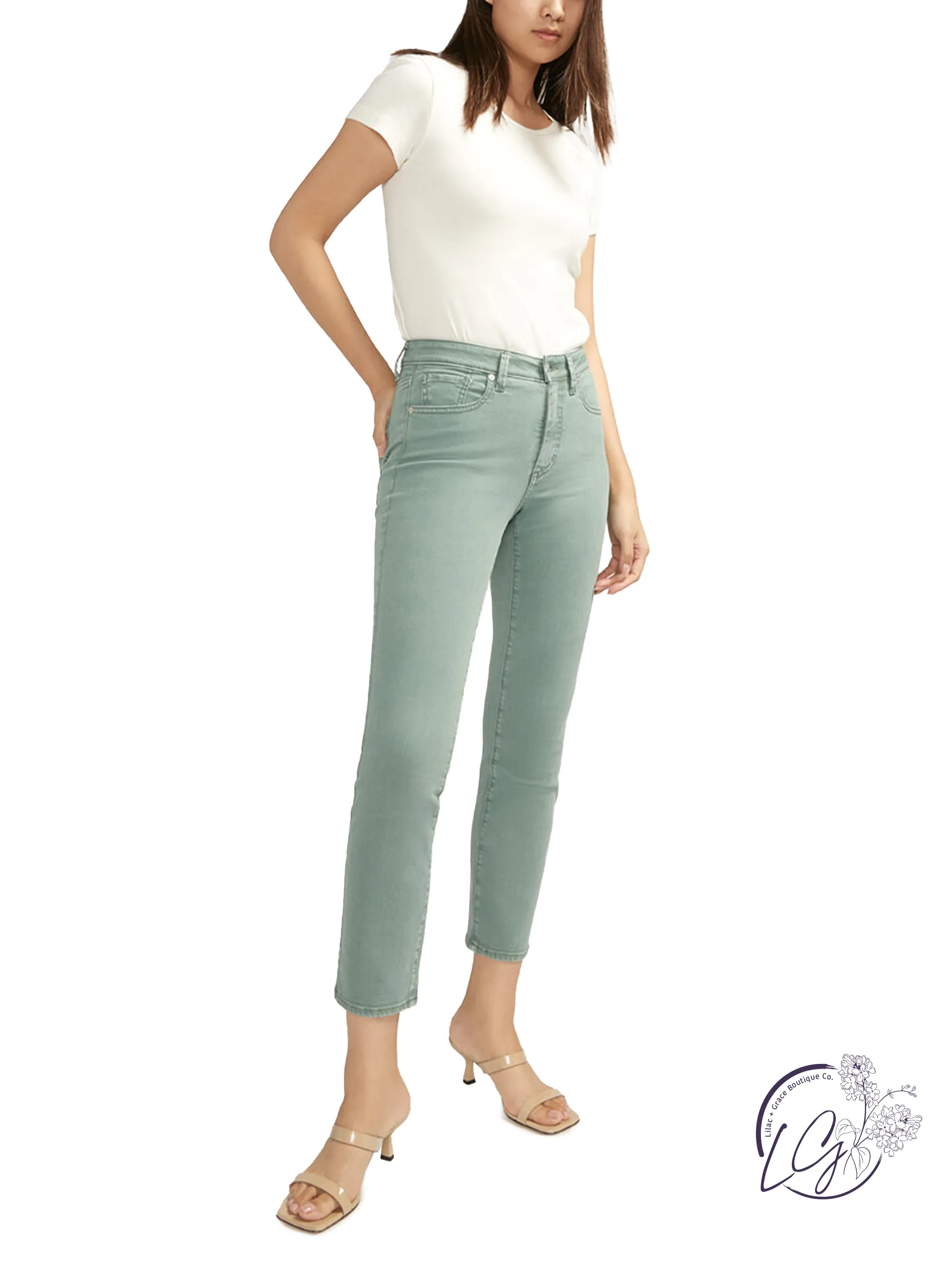 Dana High Rise Straight Leg Jeans by Silver Jeans