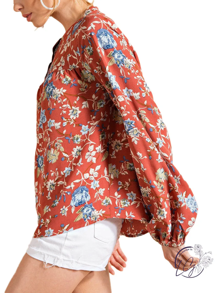 Darling Button-Down Chall Top