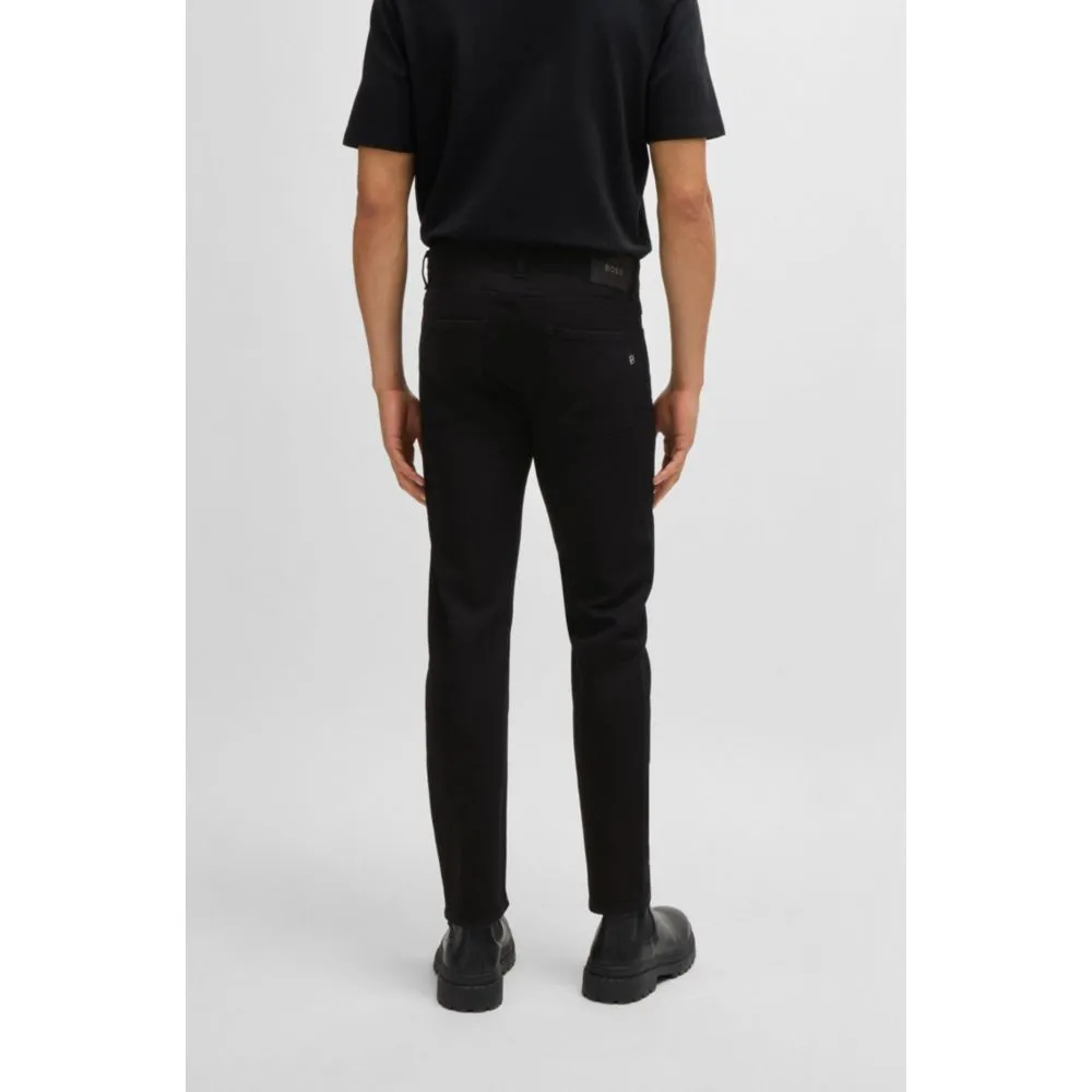 Delaware Slim-fit jeans in black-black Italian denim
