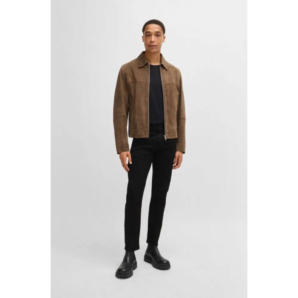 Delaware Slim-fit jeans in black-black Italian denim