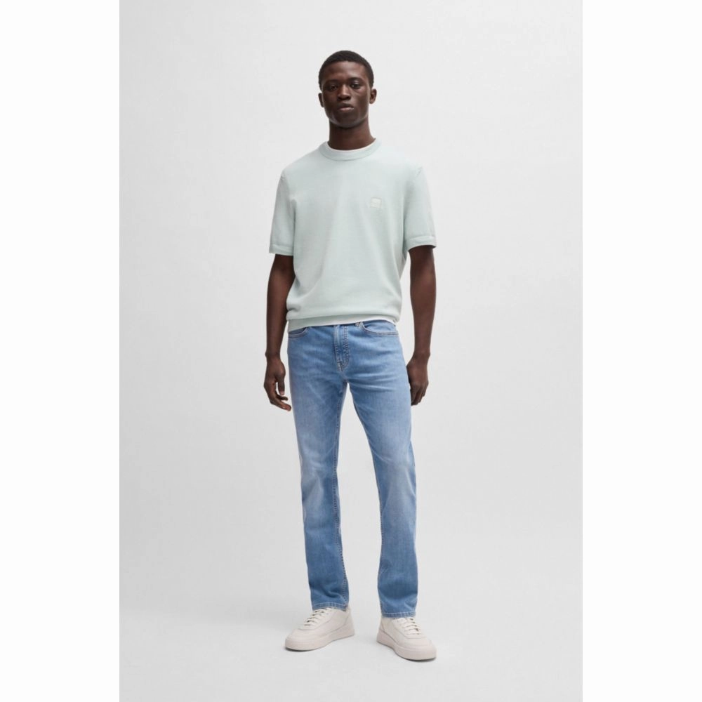 Delaware slim-fit jeans in blue soft-motion denim