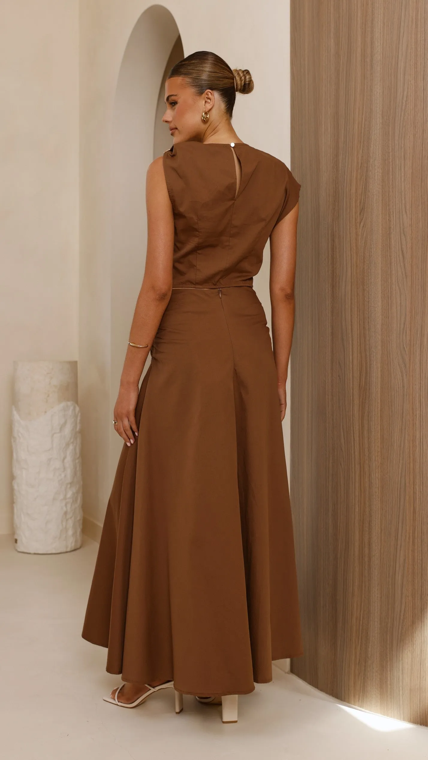 Delphine Top - Chocolate