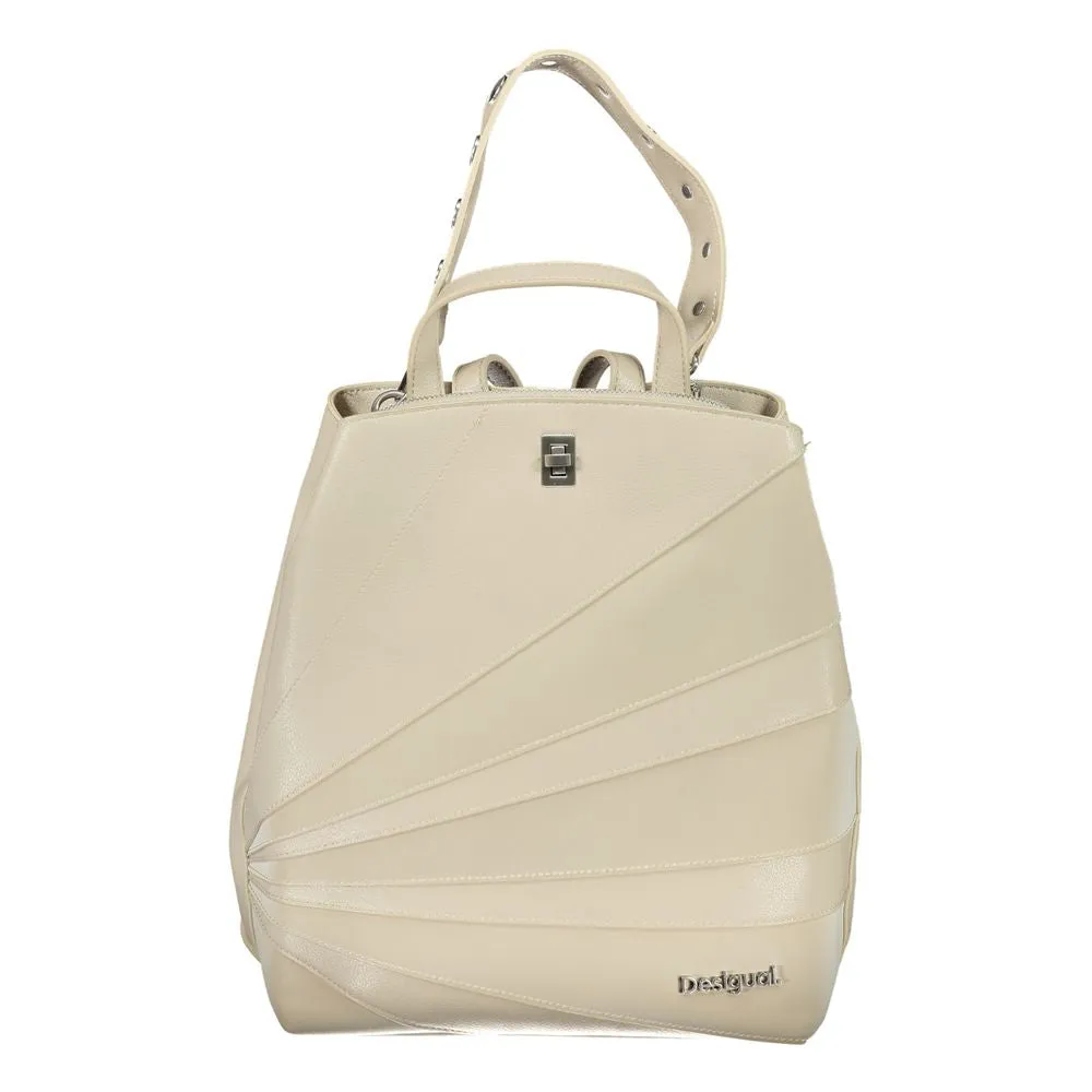Desigual Beige Polyethylene Backpack
