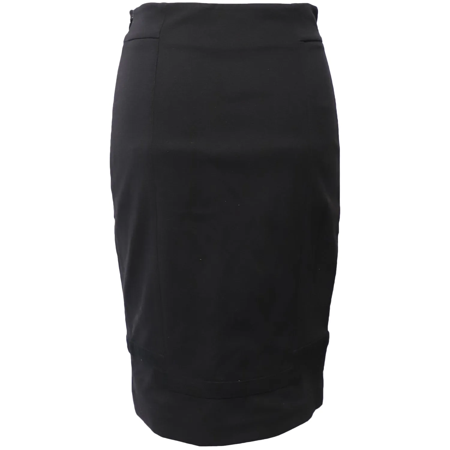 Diane Von Furstenberg Knee Length Pencil Skirt in Black Cotton