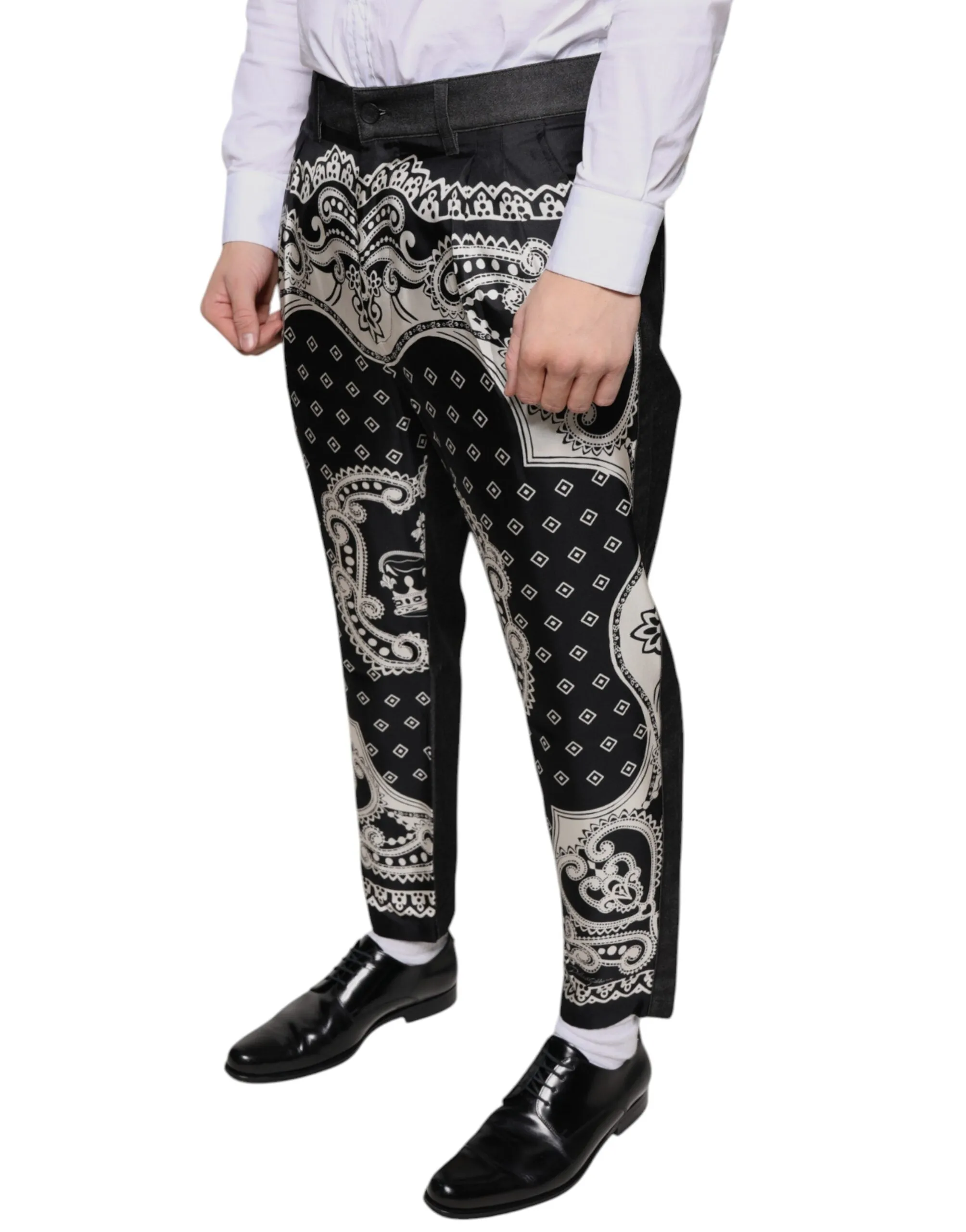 Dolce & Gabbana Bandana Silk Dress Men's Pants