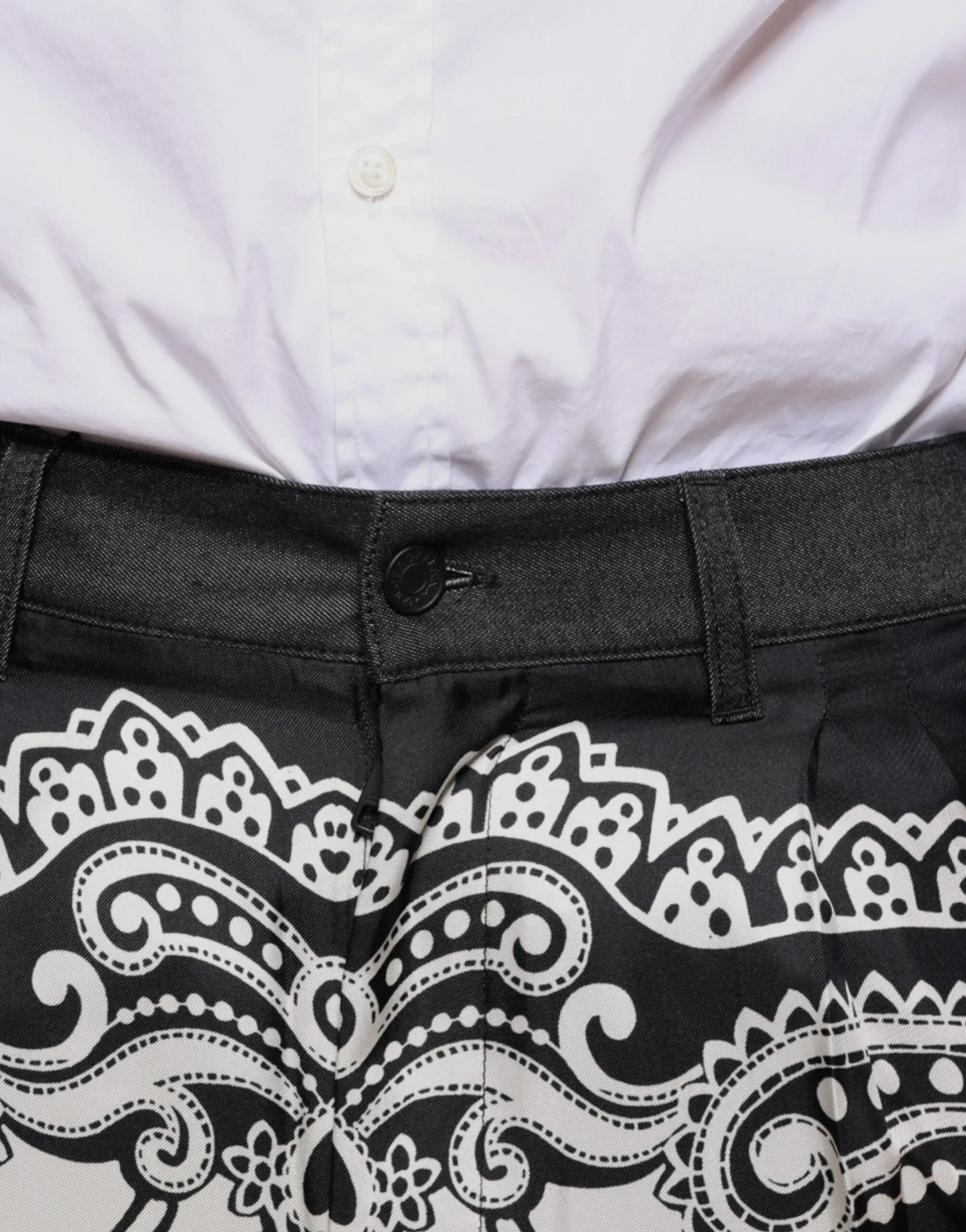 Dolce & Gabbana Bandana Silk Dress Men's Pants