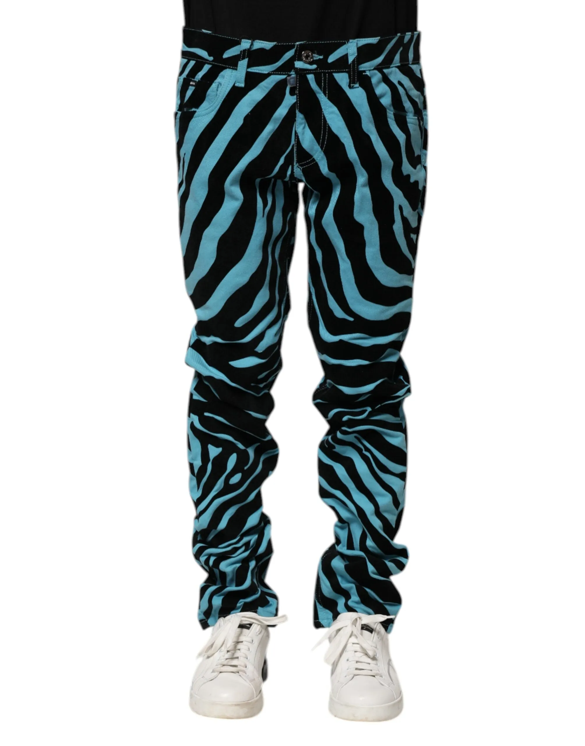 Dolce & Gabbana blue Stripes Skinny blue Men's Jeans