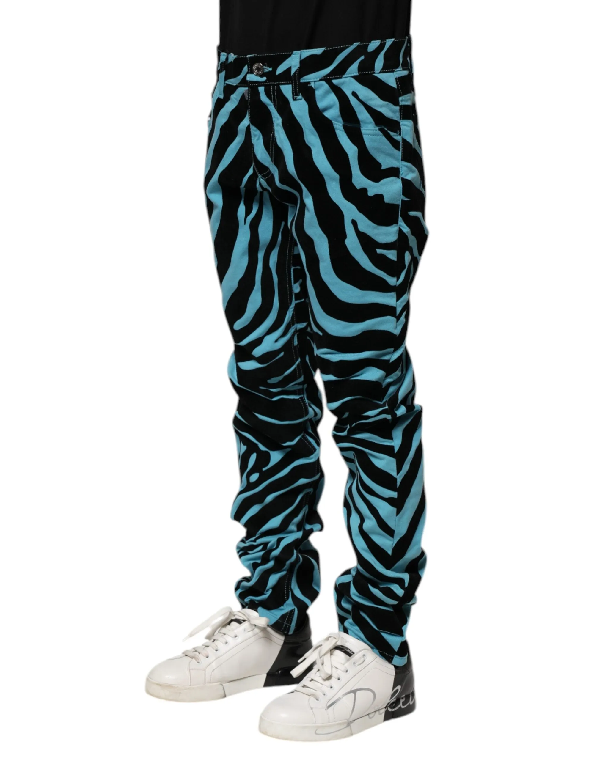 Dolce & Gabbana blue Stripes Skinny blue Men's Jeans